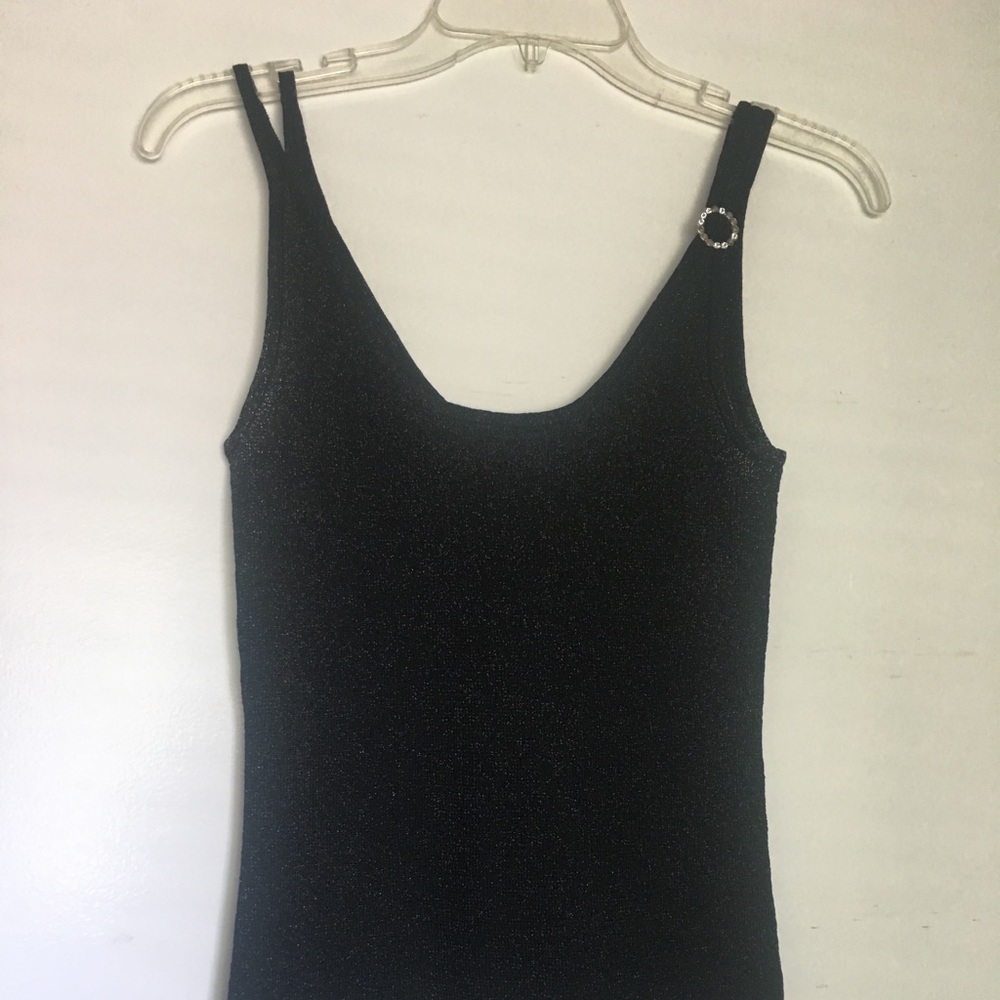 Black tank top.